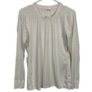 ZYIA Active White Vented Long Sleeve T-Shirt